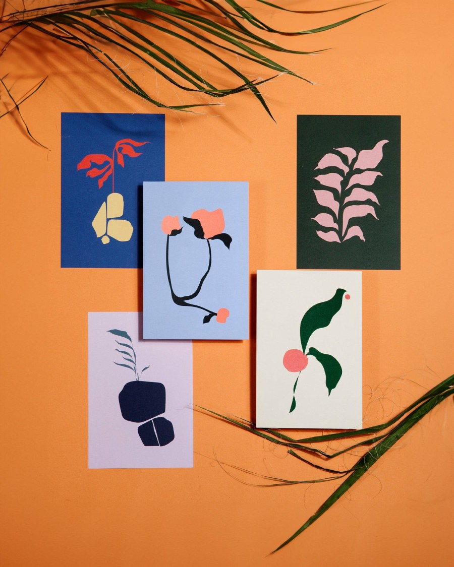 HOME & LIFESTYLE Poketo | Abstract Flora Postcards