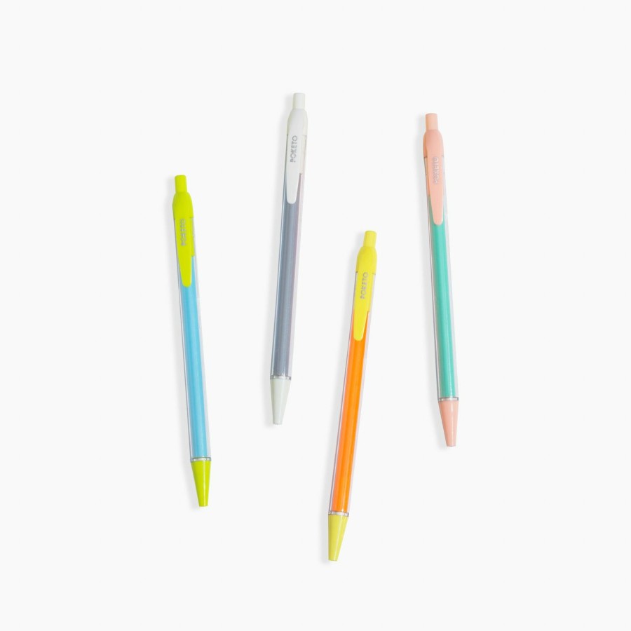 Supplies Poketo | Colorblock Mechanical Pencil Set Of 4