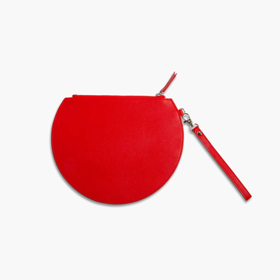 HOME & LIFESTYLE Poketo | 3/4 Moon Clutch In Red