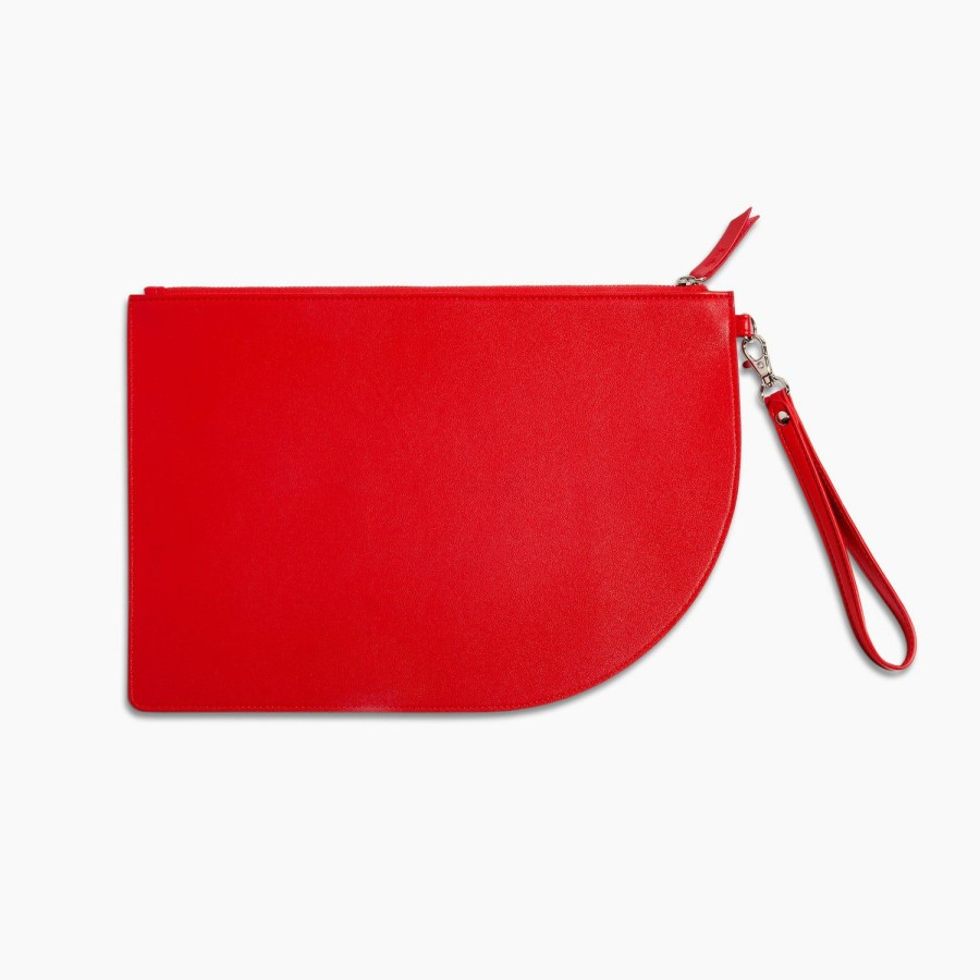 HOME & LIFESTYLE Poketo | Curve Clutch In Red