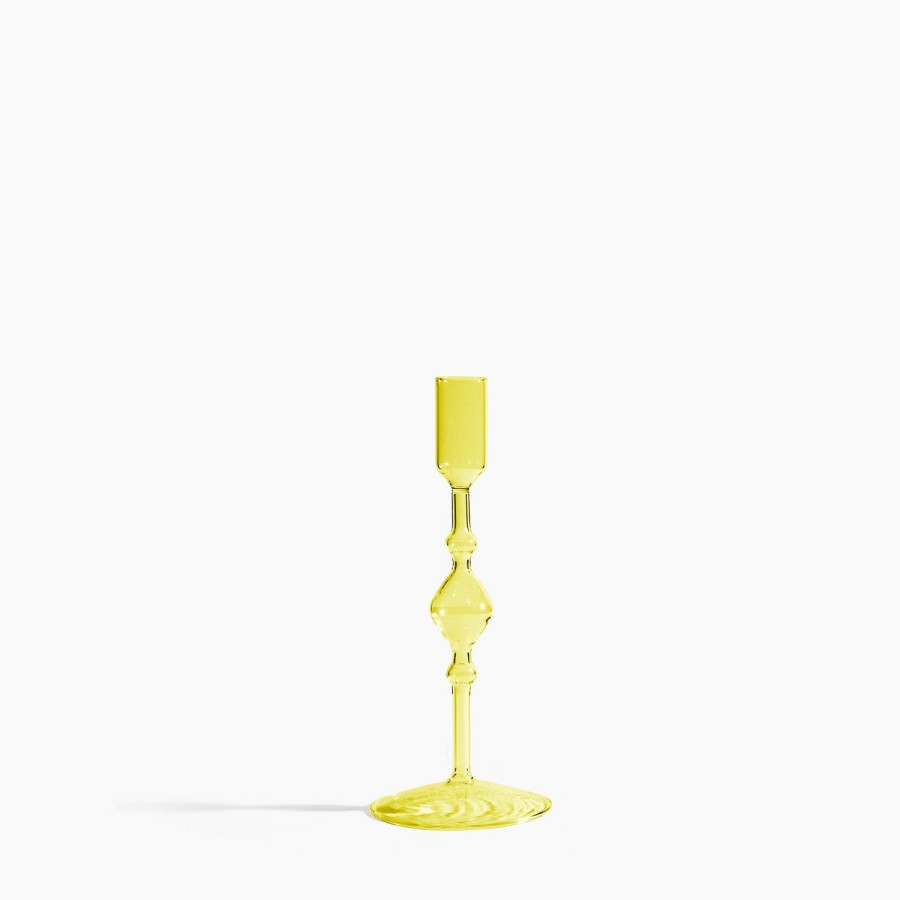 HOME & LIFESTYLE Poketo | Glass Candlestick Holder In Tall