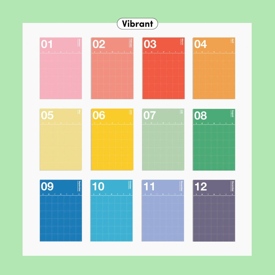 Stationery Poketo | Spectrum Wall Planner