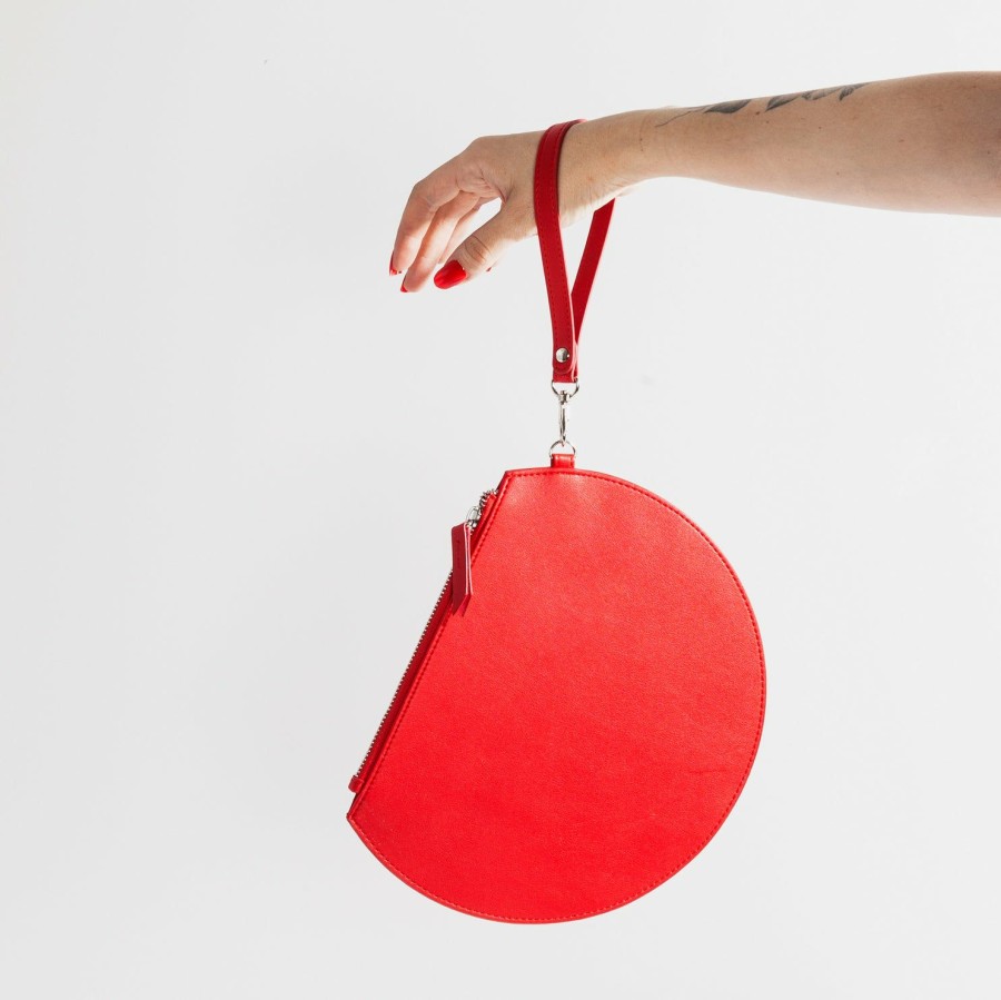 HOME & LIFESTYLE Poketo | 3/4 Moon Clutch In Red